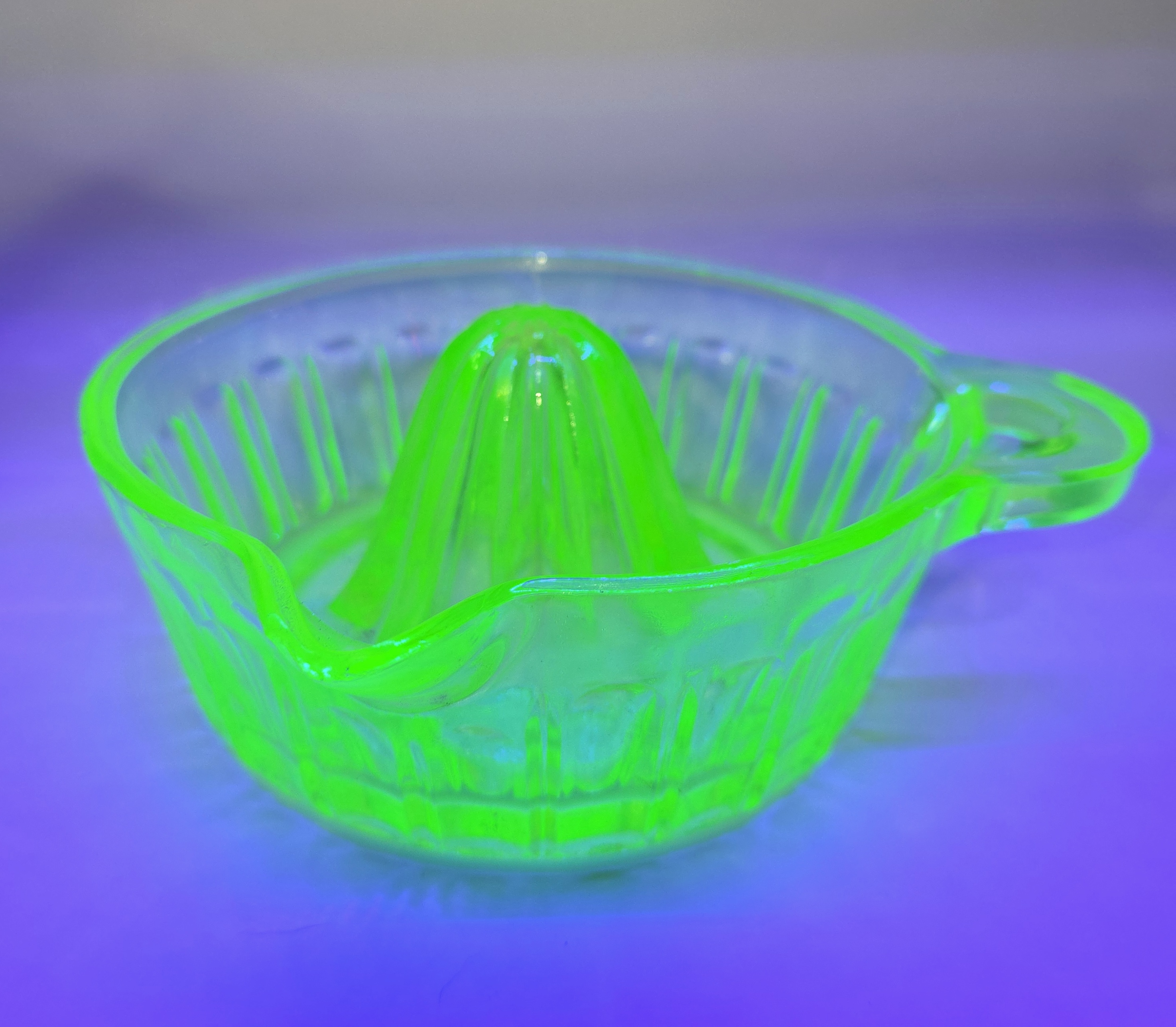 Juicer Glowing Under UV Light